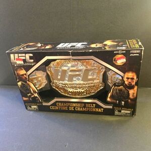 RARE 2009 UFC CHAMPIONSHIP BELT LESNAR GEORGES ST PIERRE IN BOX NOS